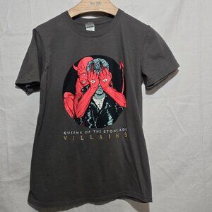 Queens of the Stone Age VILLAINS Tour 2017 SS Crewneck - Gray - sz S*